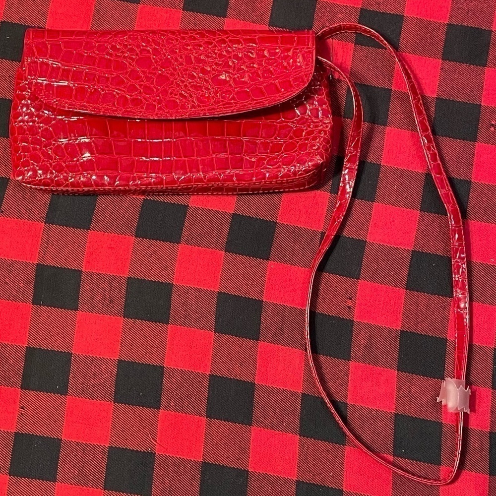 NWT OKPTA Grannycore Vintage Purse mimics like snakeskin, but not!